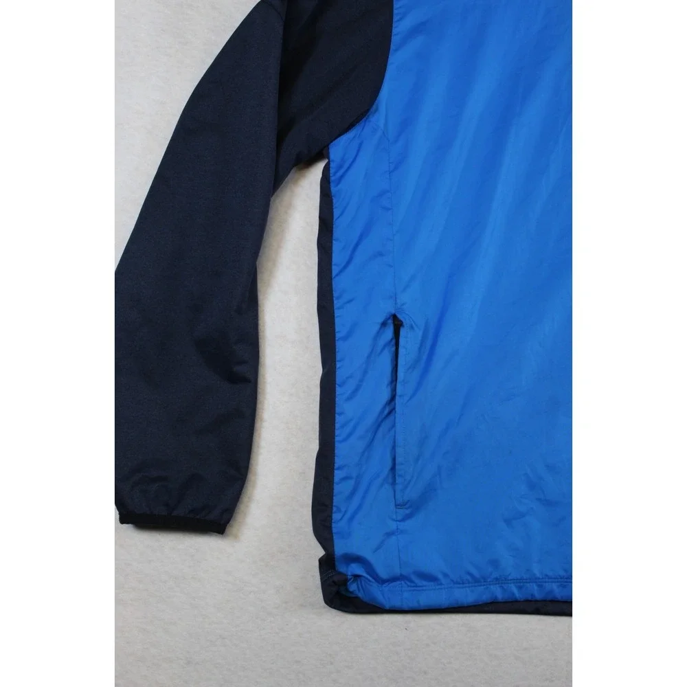 Nike Jacket Mens Large Blue Gray Quarter Zip Logo Colorado National Golf Club
